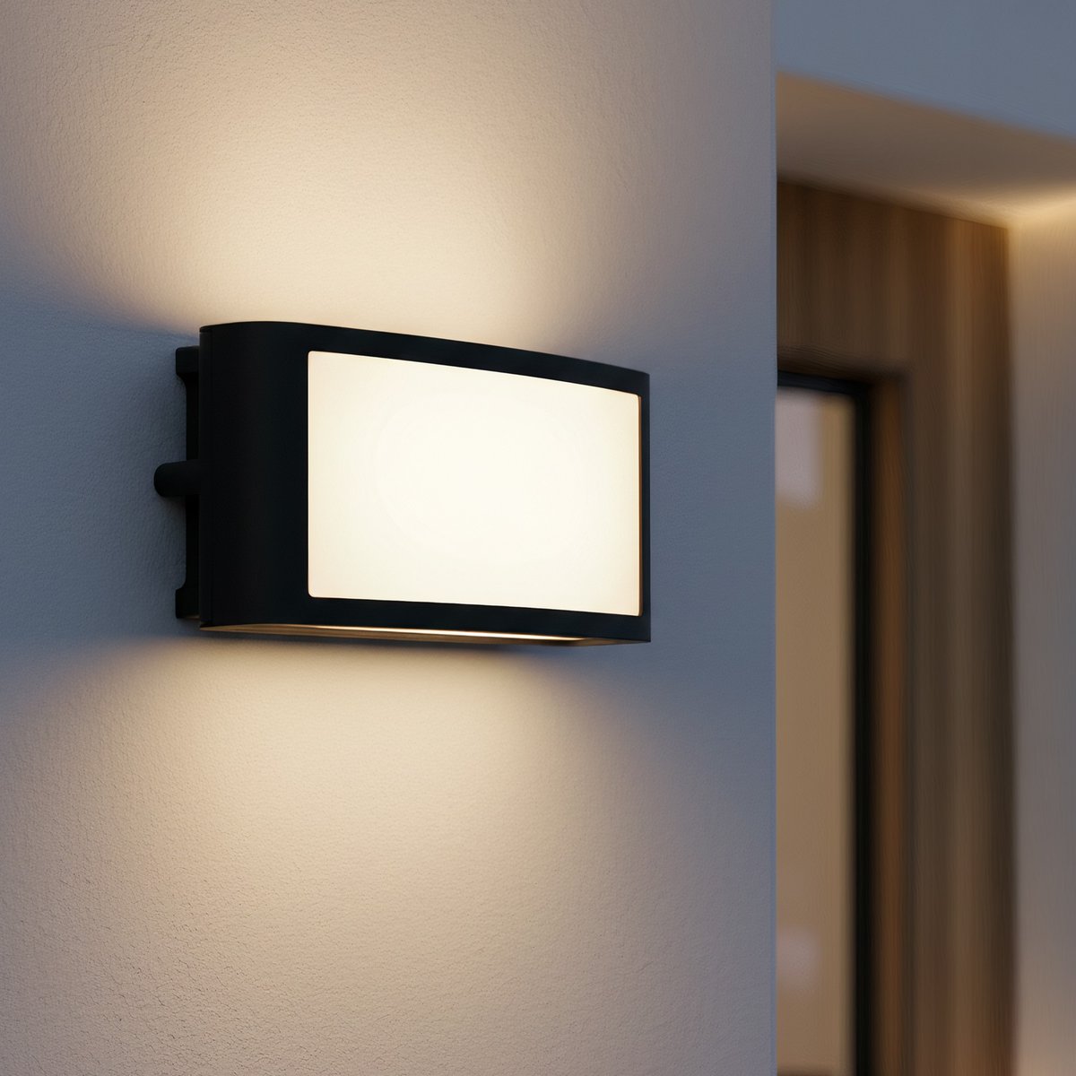 Ledyra Liora – LED-Außenwandleuchte – Anthrazit – 18 W – Warmweiß