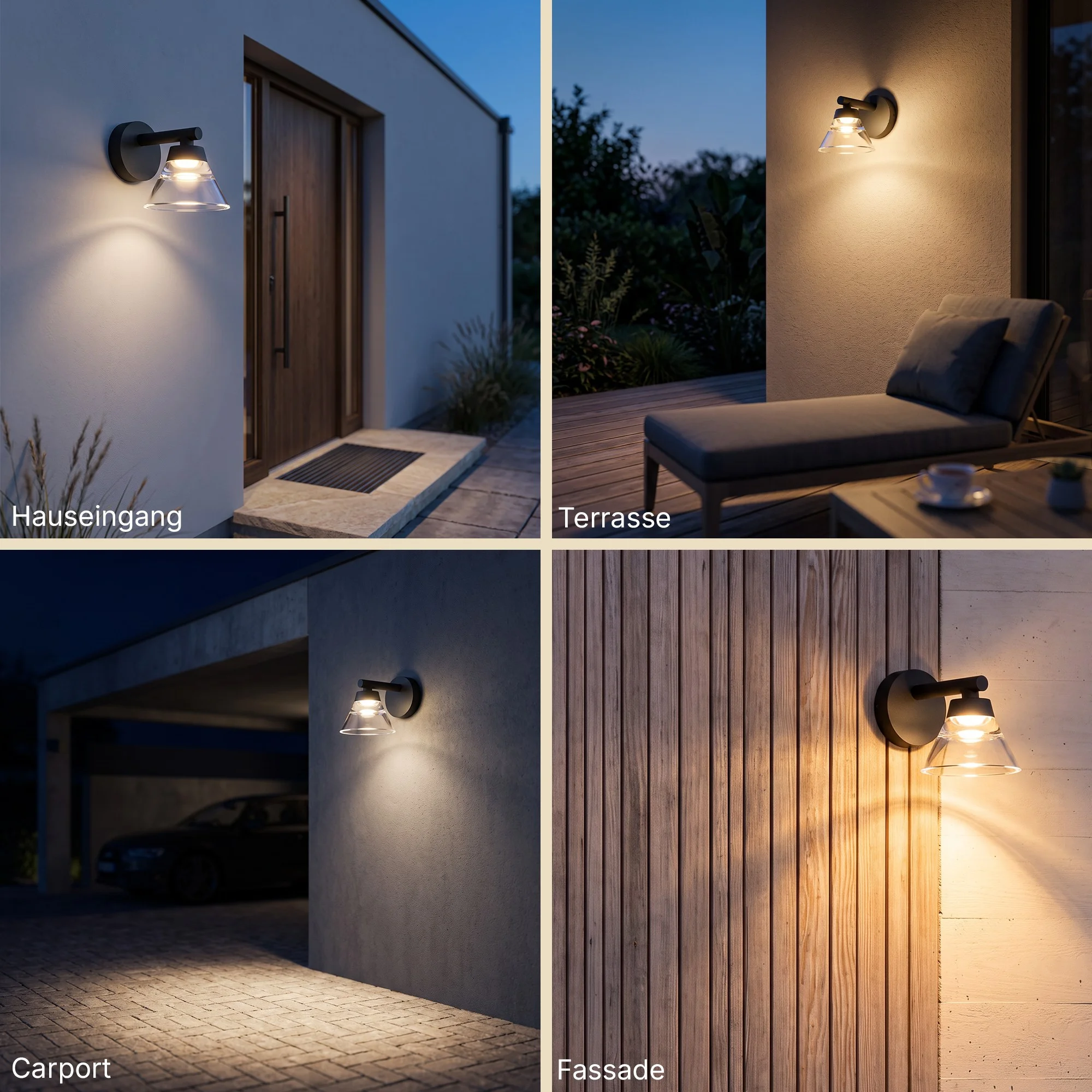 Ledyra Clara – LED-Außenwandleuchte – Anthrazit – 11 W – Warmweiß – Eigenschaften im Überblick
