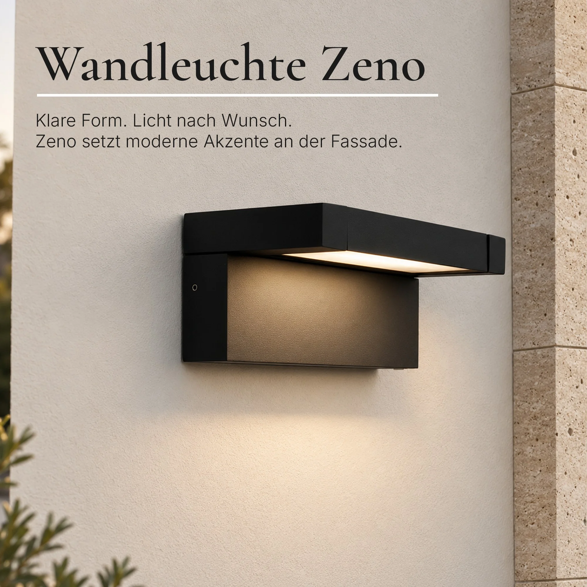Ledyra Zeno – LED-Außenwandleuchte – Anthrazit – 13 W – Lichtfarbe einstellbar – Eigenschaften im Überblick