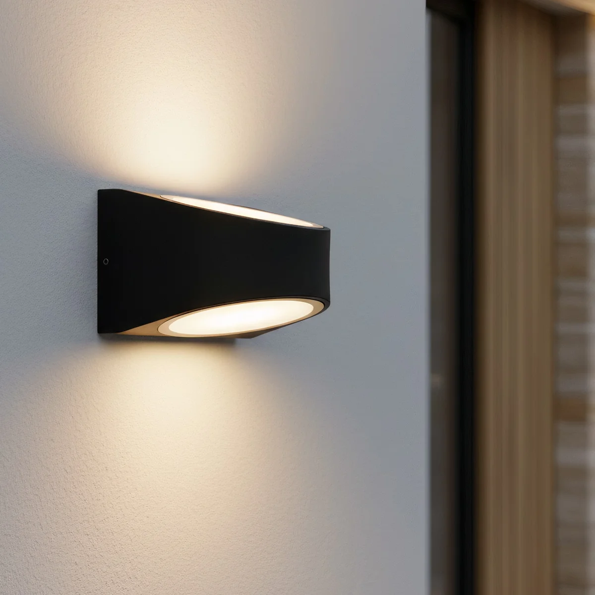 Ledyra Nexa – LED-Außenwandleuchte – Anthrazit – 14 W – Warmweiß