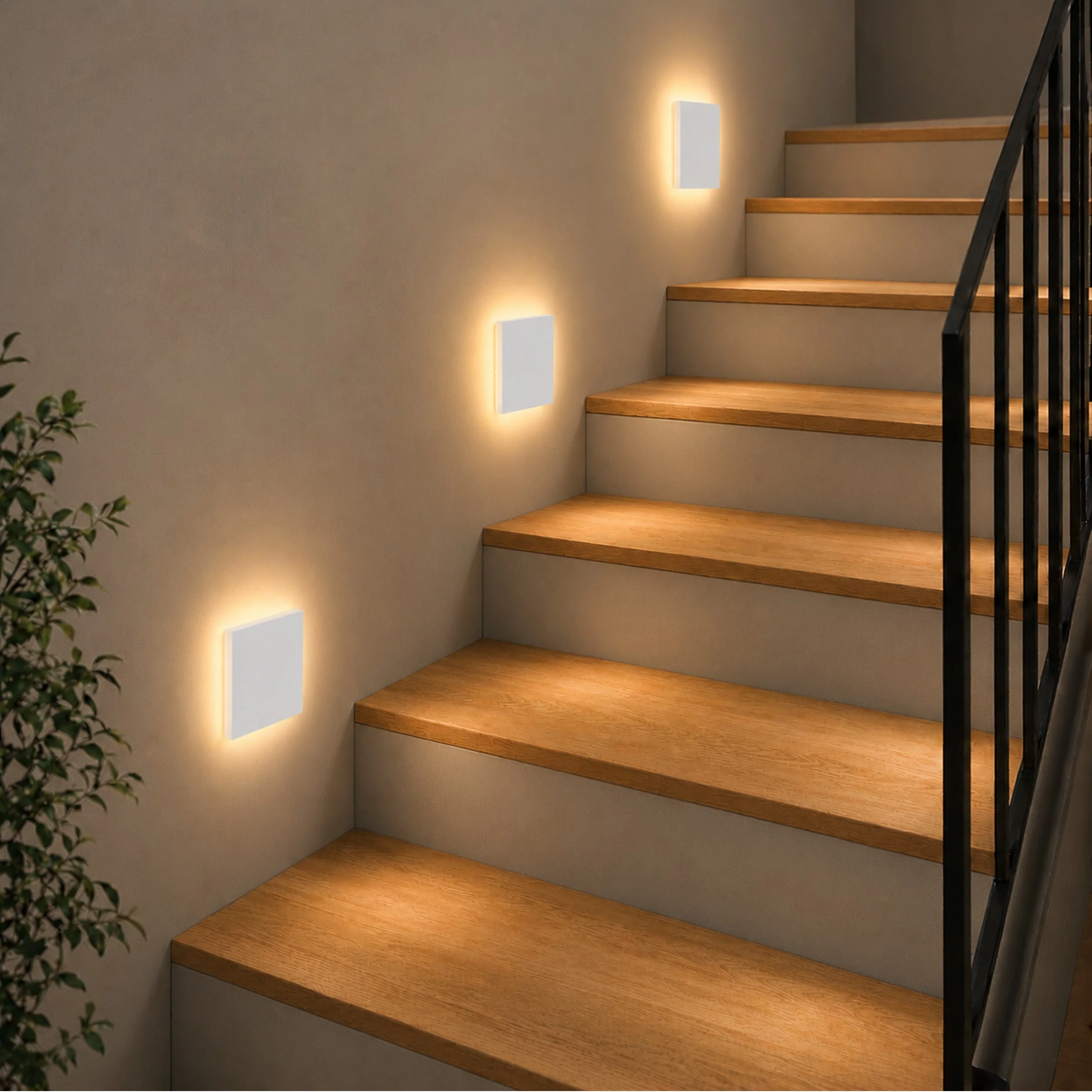Ledyra Aura – LED-Treppenleuchte – Weiß – IP20 – Anwendungsbeispiel
