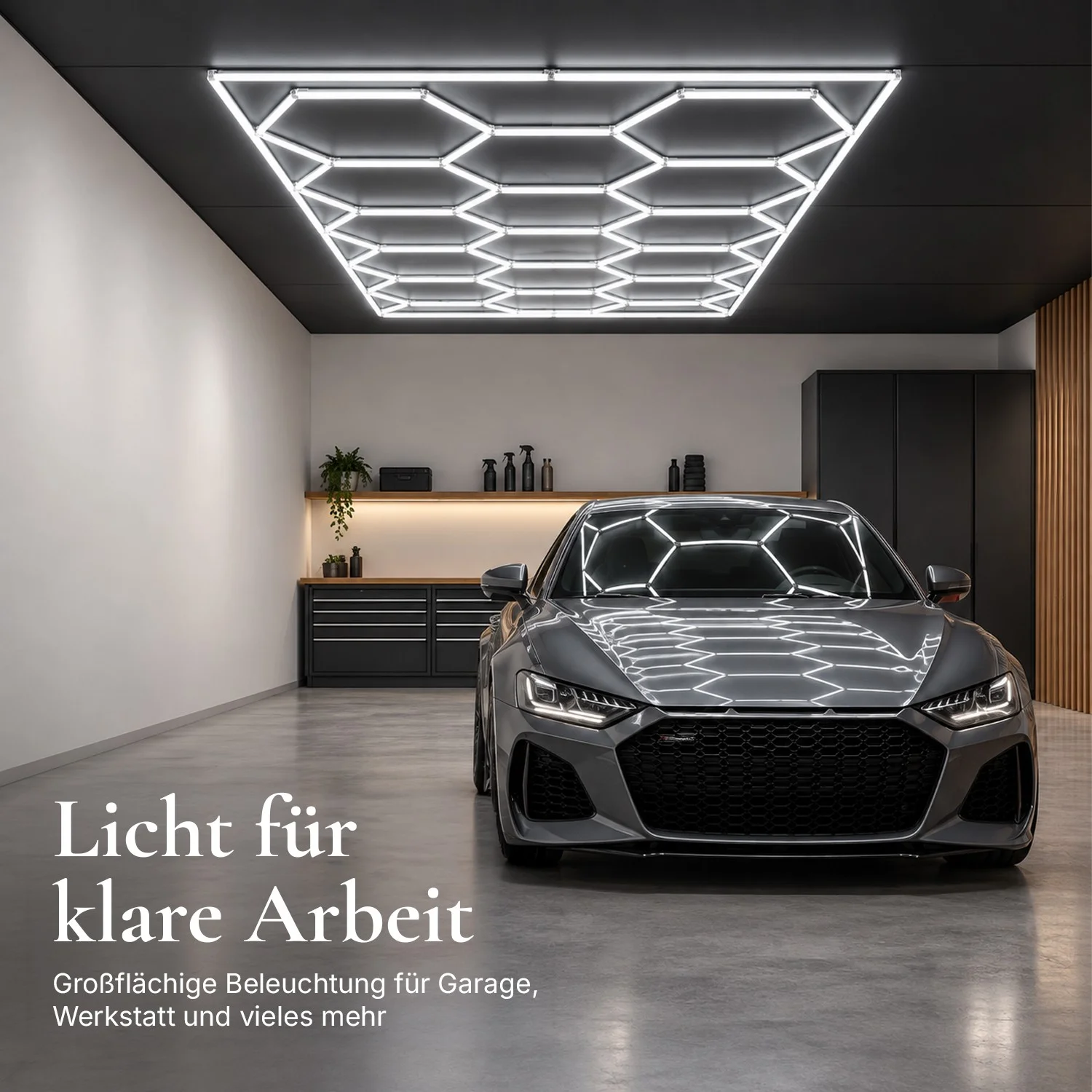 Ledyra Hexagon 14 – LED-Wabenleuchte, Komplett-Set – Kaltweiß – Eigenschaften im Überblick