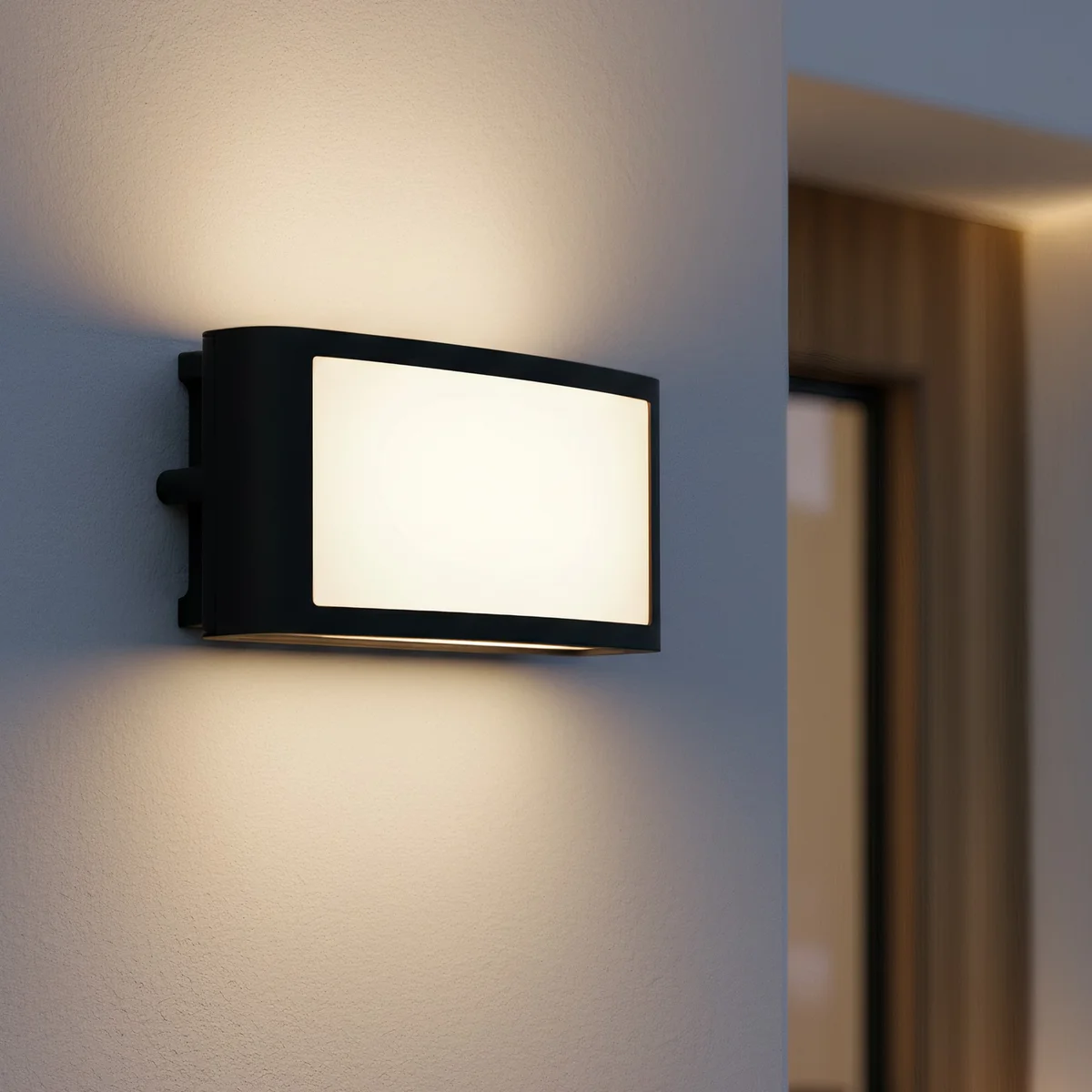 Ledyra Liora – LED-Außenwandleuchte – Anthrazit – 18 W – Warmweiß