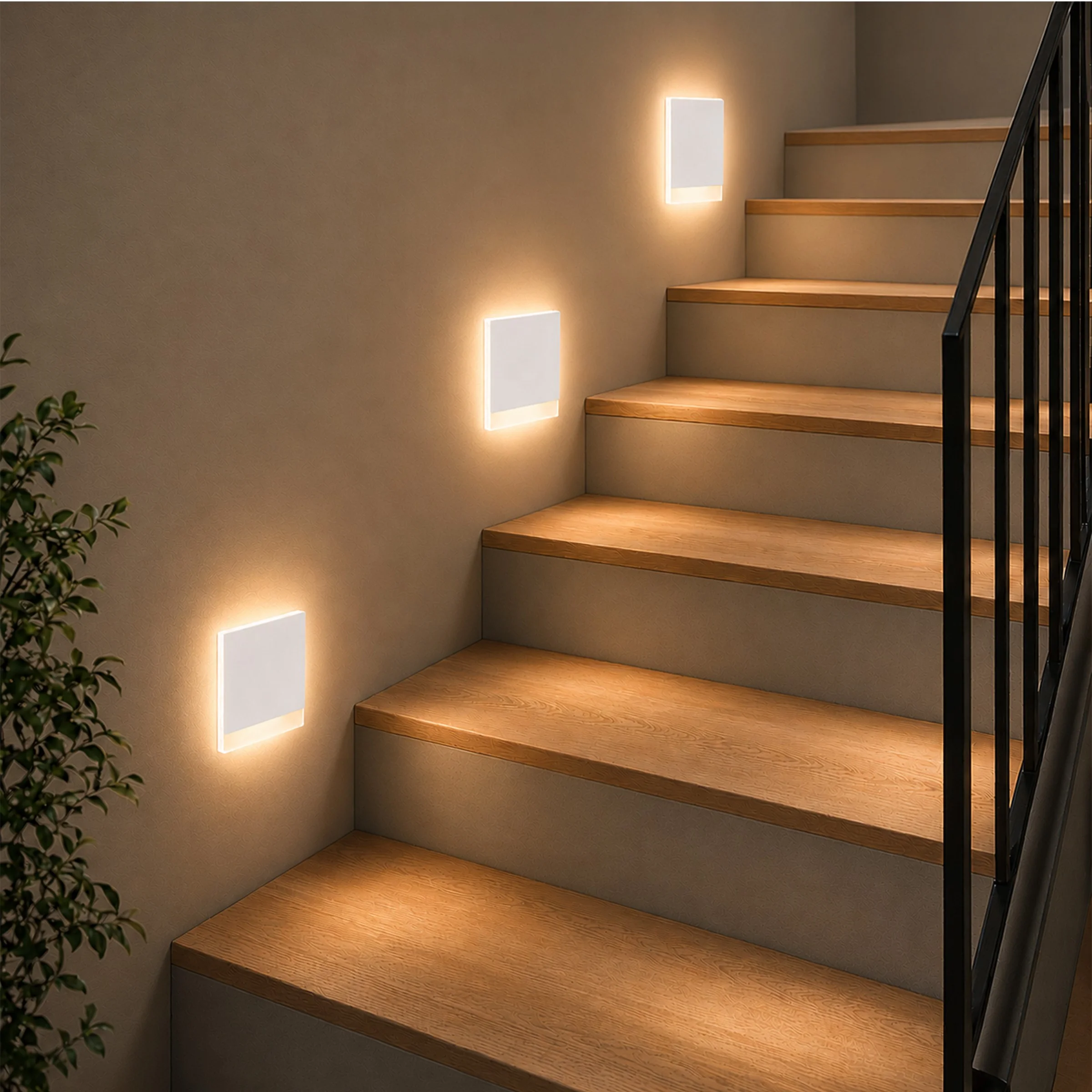 Ledyra Sirius – LED-Treppenleuchte – Weiß – IP20 – Anwendungsbeispiel