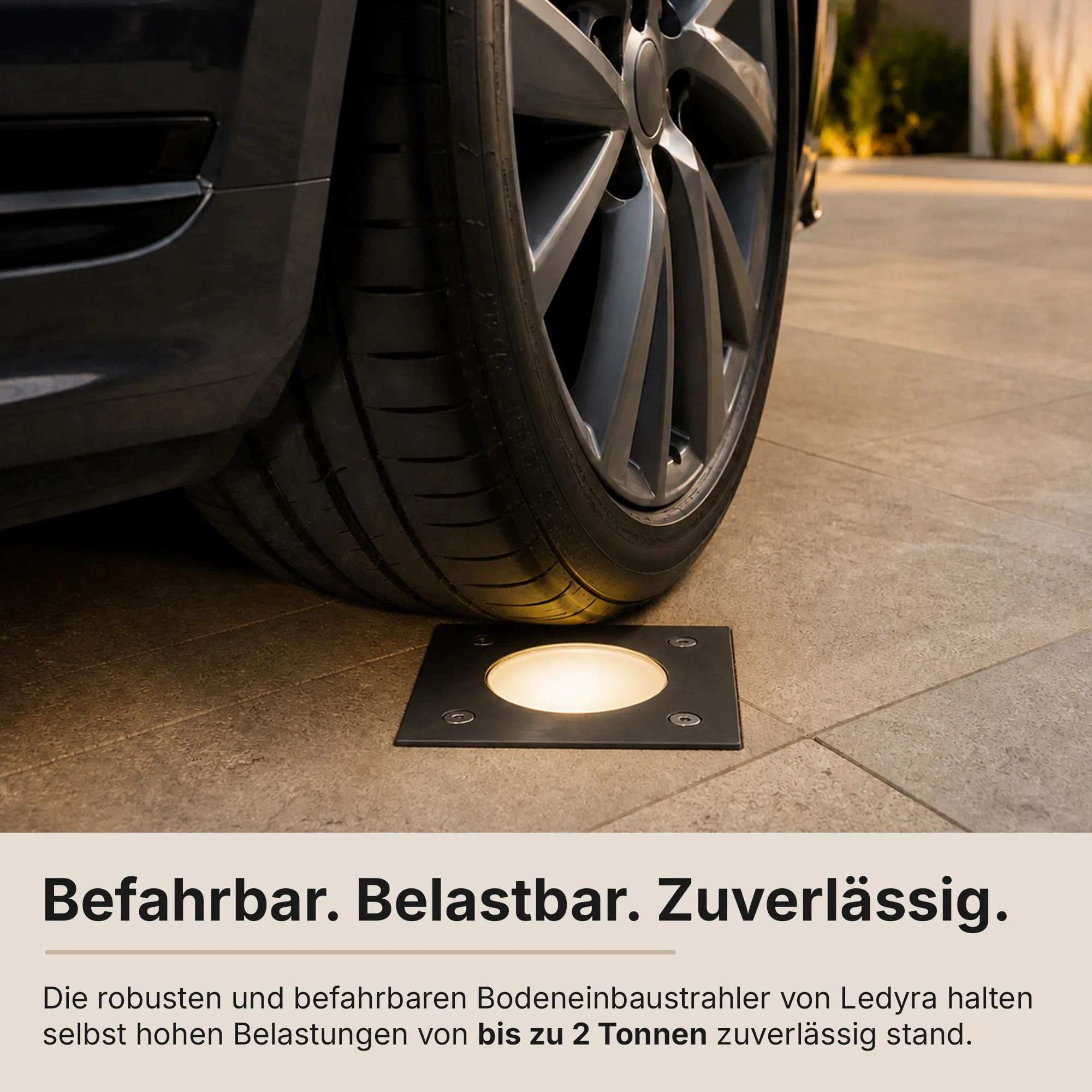 Ledyra Tetra – Bodeneinbaustrahler eckig, schwenkbar – Schwarz – Lichtfarbe einstellbar – Eigenschaften im Überblick