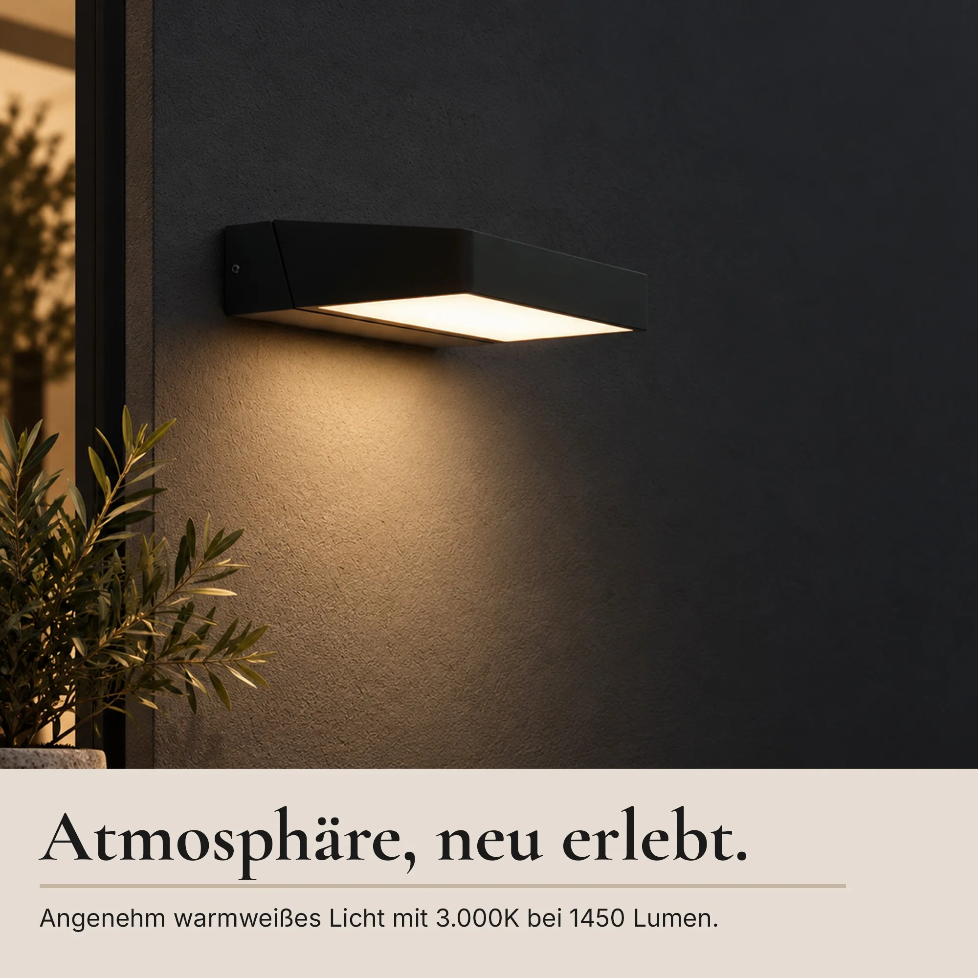 Ledyra Meto – LED-Außenwandleuchte – 18 W – Warmweiß – Eigenschaften im Überblick