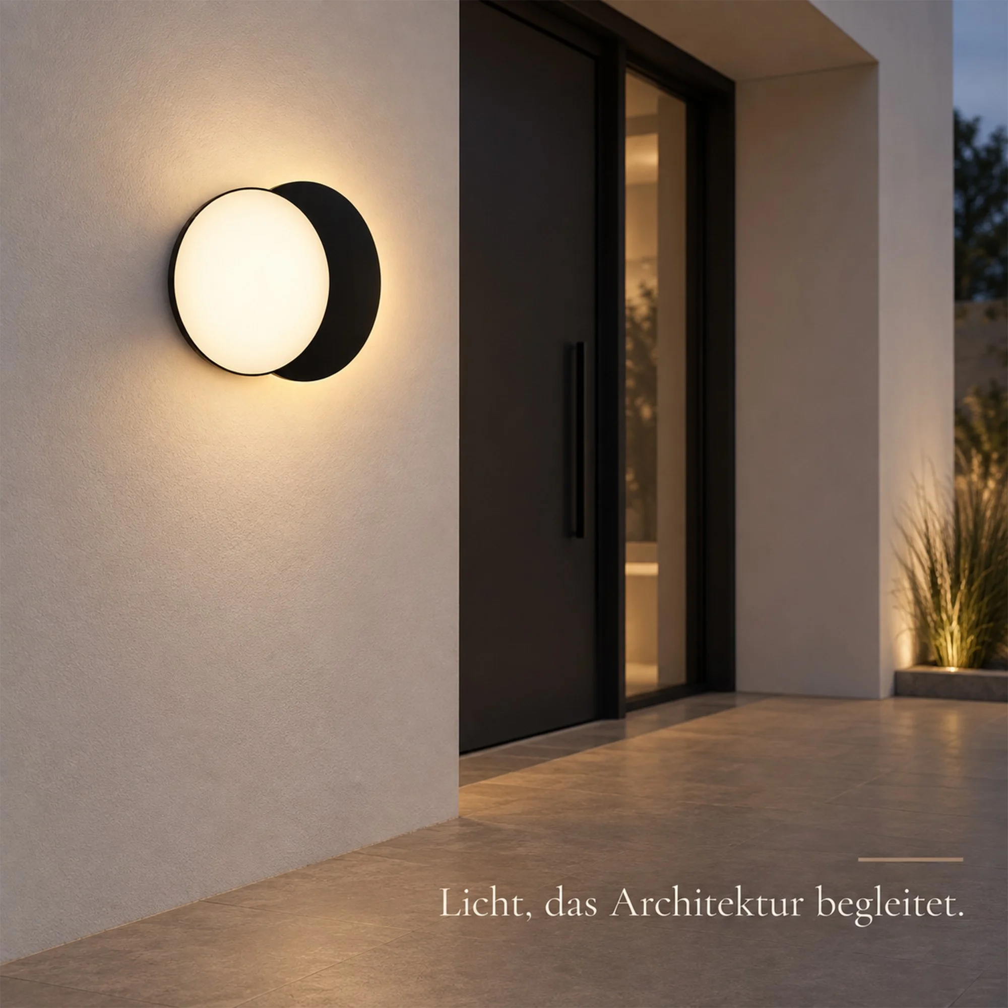 Ledyra Halo – LED-Außenwandleuchte – Anthrazit – 33 W – Warmweiß – Eigenschaften im Überblick