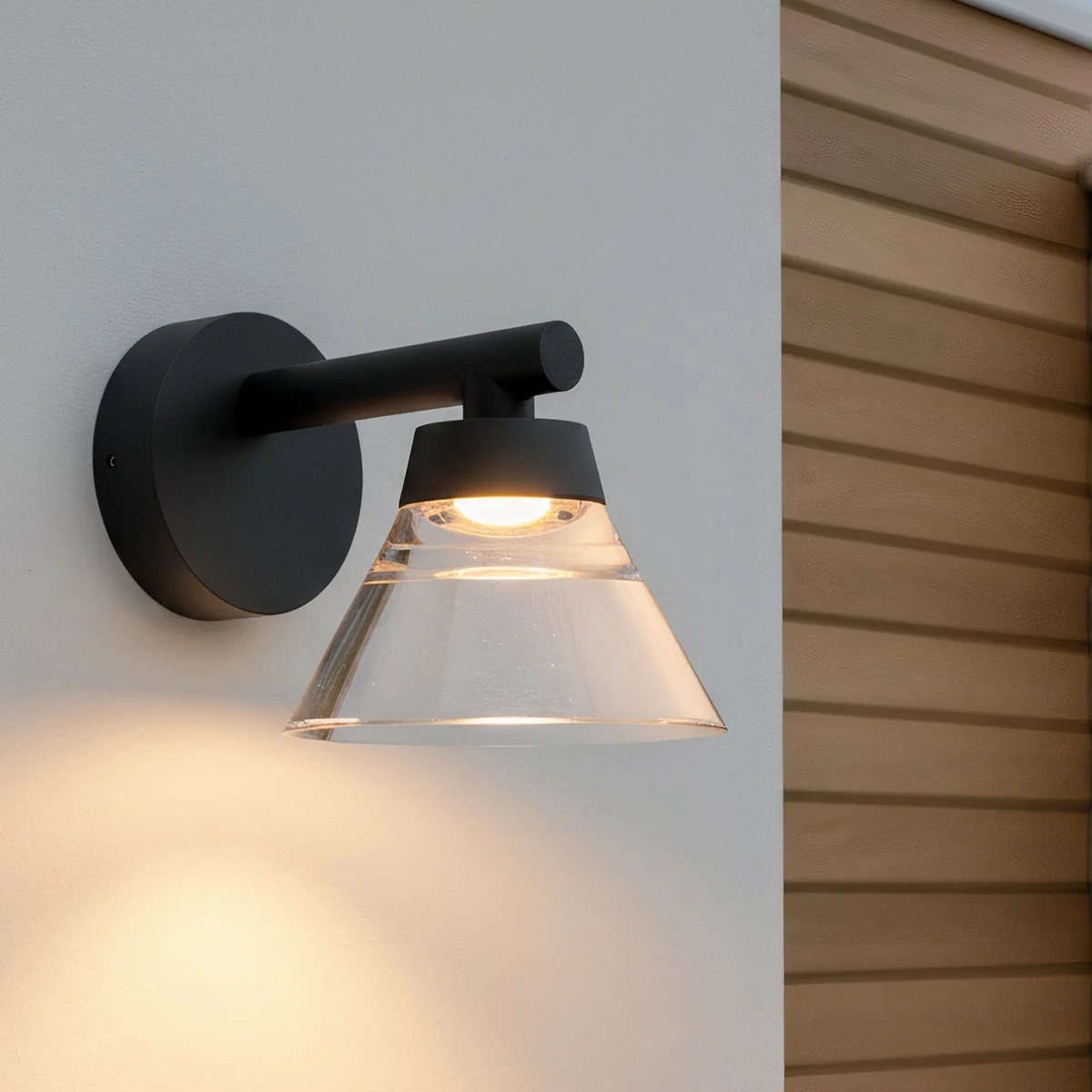 Ledyra Clara – LED-Außenwandleuchte – Anthrazit – 11 W – Warmweiß