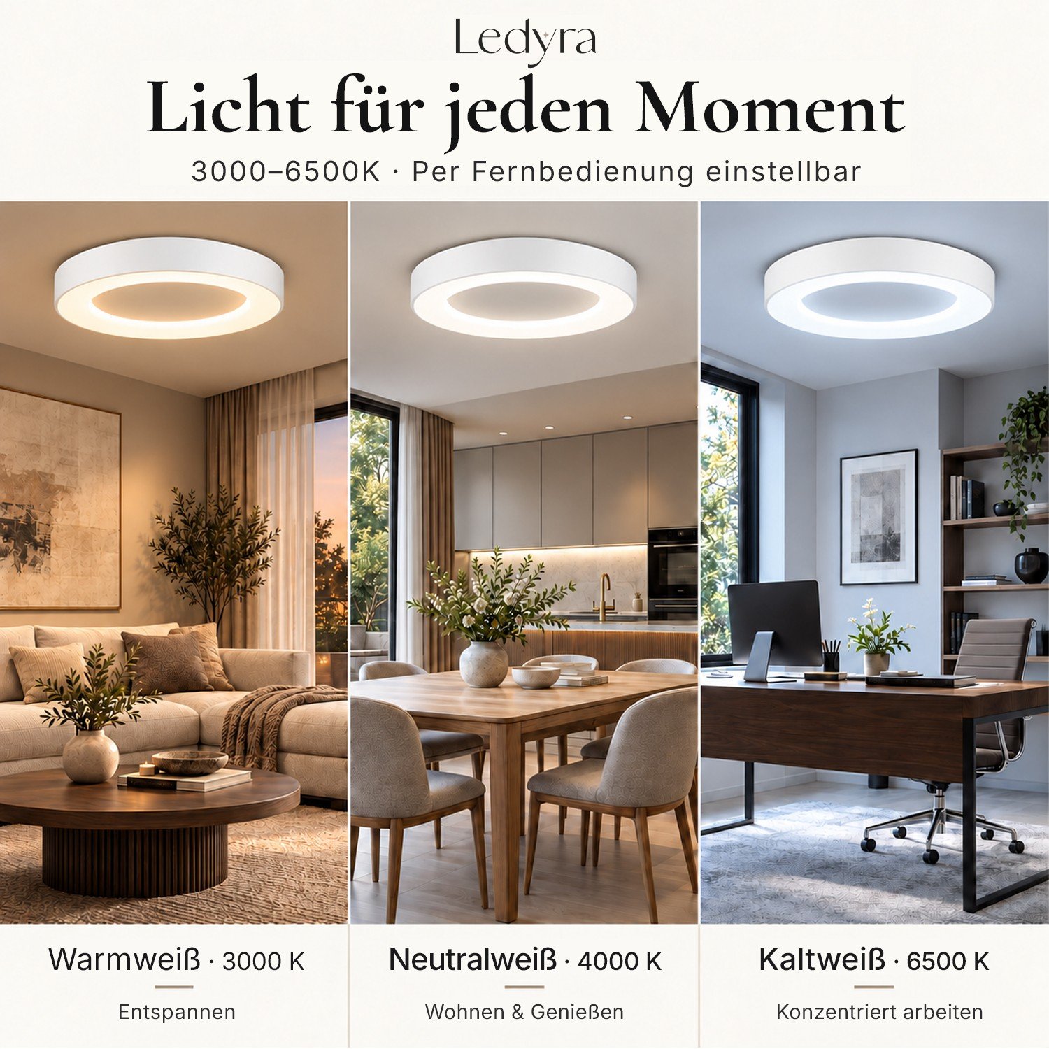 SATURN in Warmweiß, Neutralweiß und Kaltweiß
