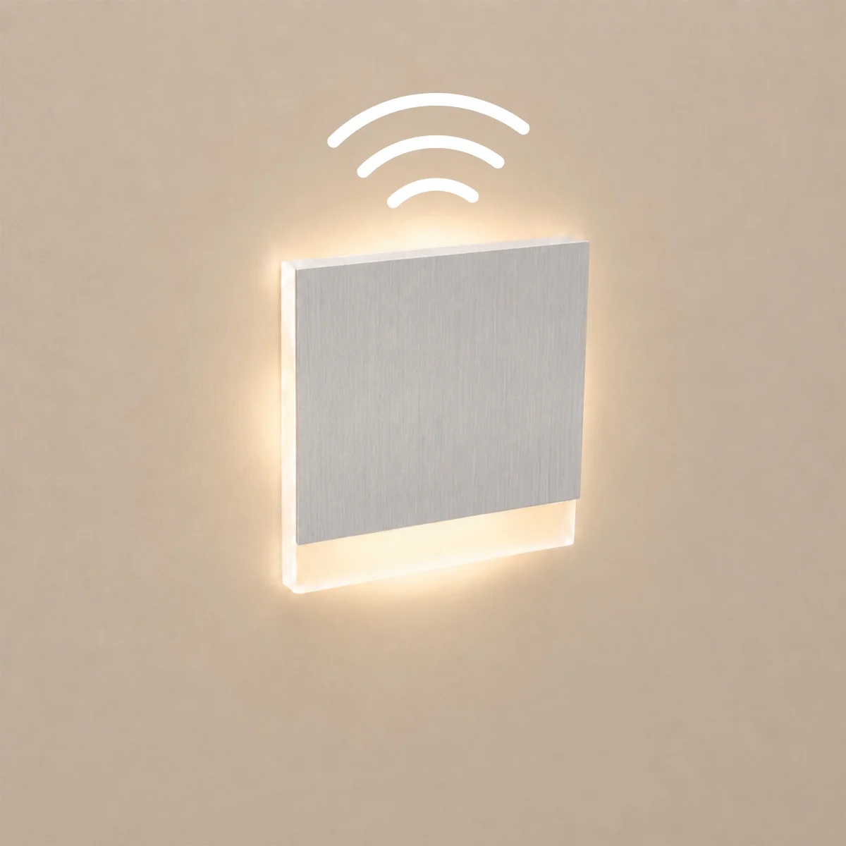 Ledyra Sirius – LED-Treppenleuchte – Alu-Bicolor – IP20 – mit Bewegungsmelder