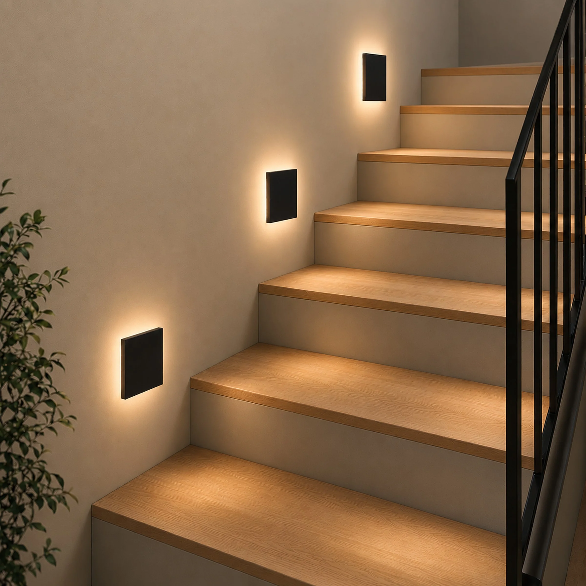 Ledyra Aura – LED-Treppenleuchte – Anthrazit – IP20 – Anwendungsbeispiel