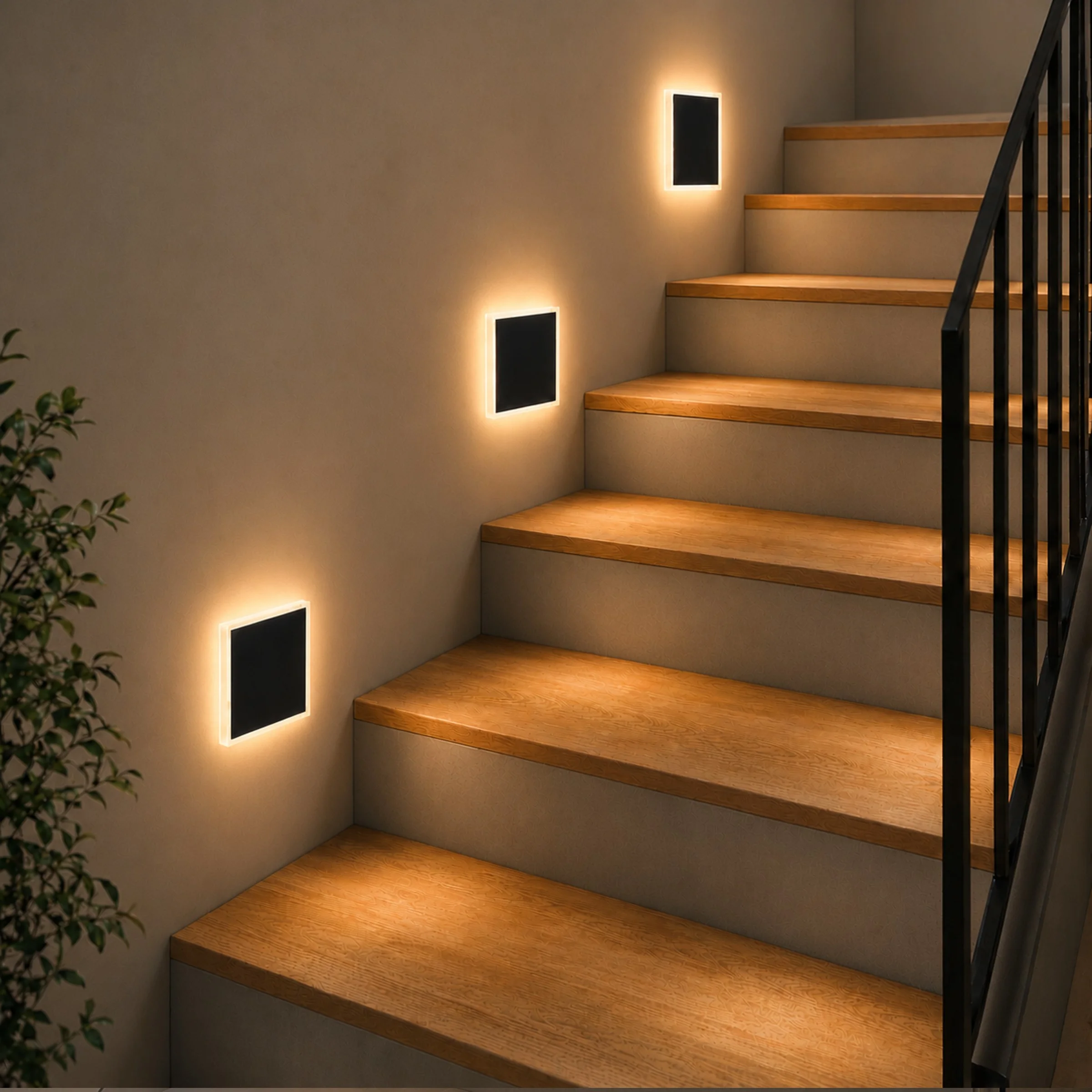 Ledyra Vela – LED-Treppenleuchte – Anthrazit – IP20 – Anwendungsbeispiel