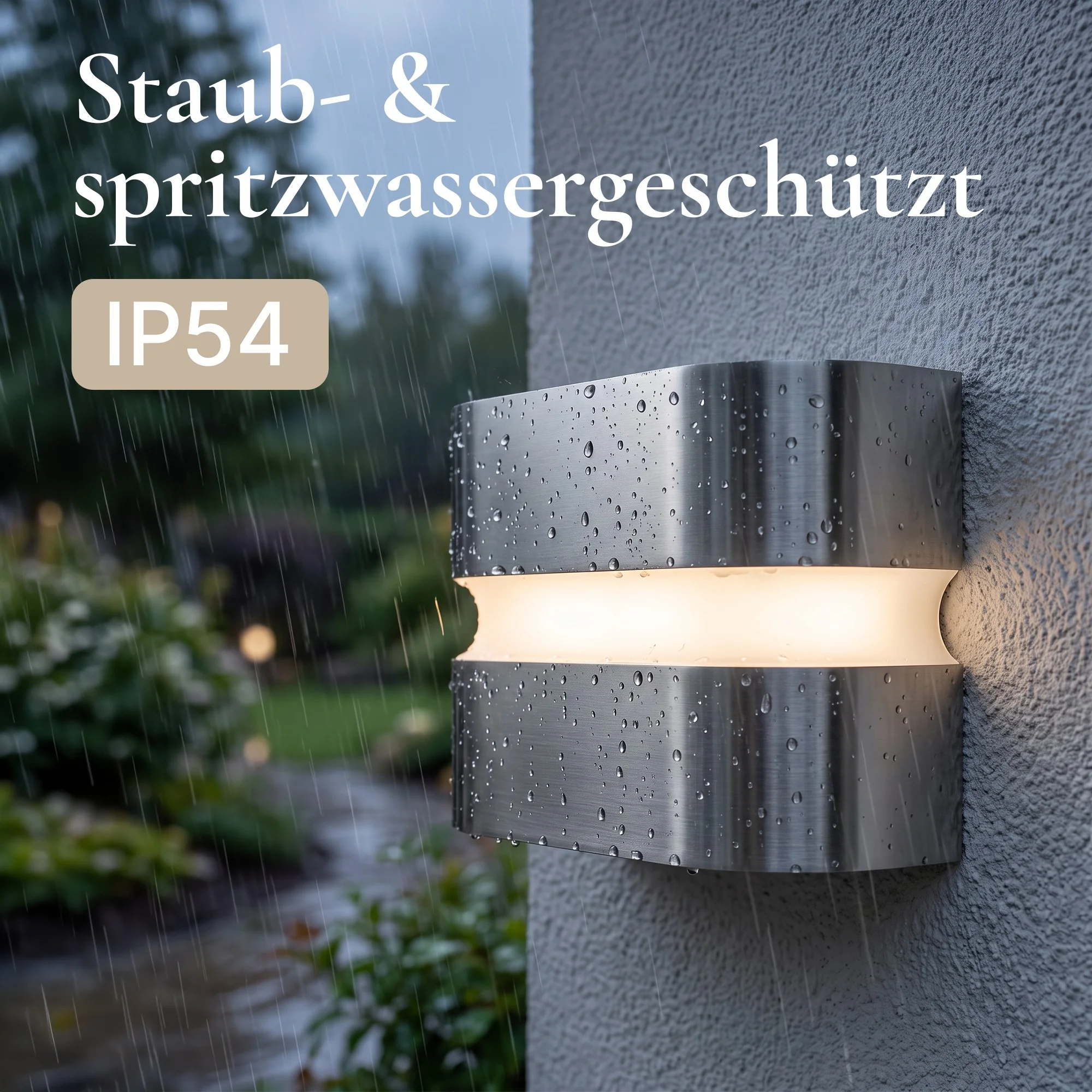 Ledyra Linea – LED-Außenwandleuchte – Silber – 24 W – Warmweiß – Eigenschaften im Überblick