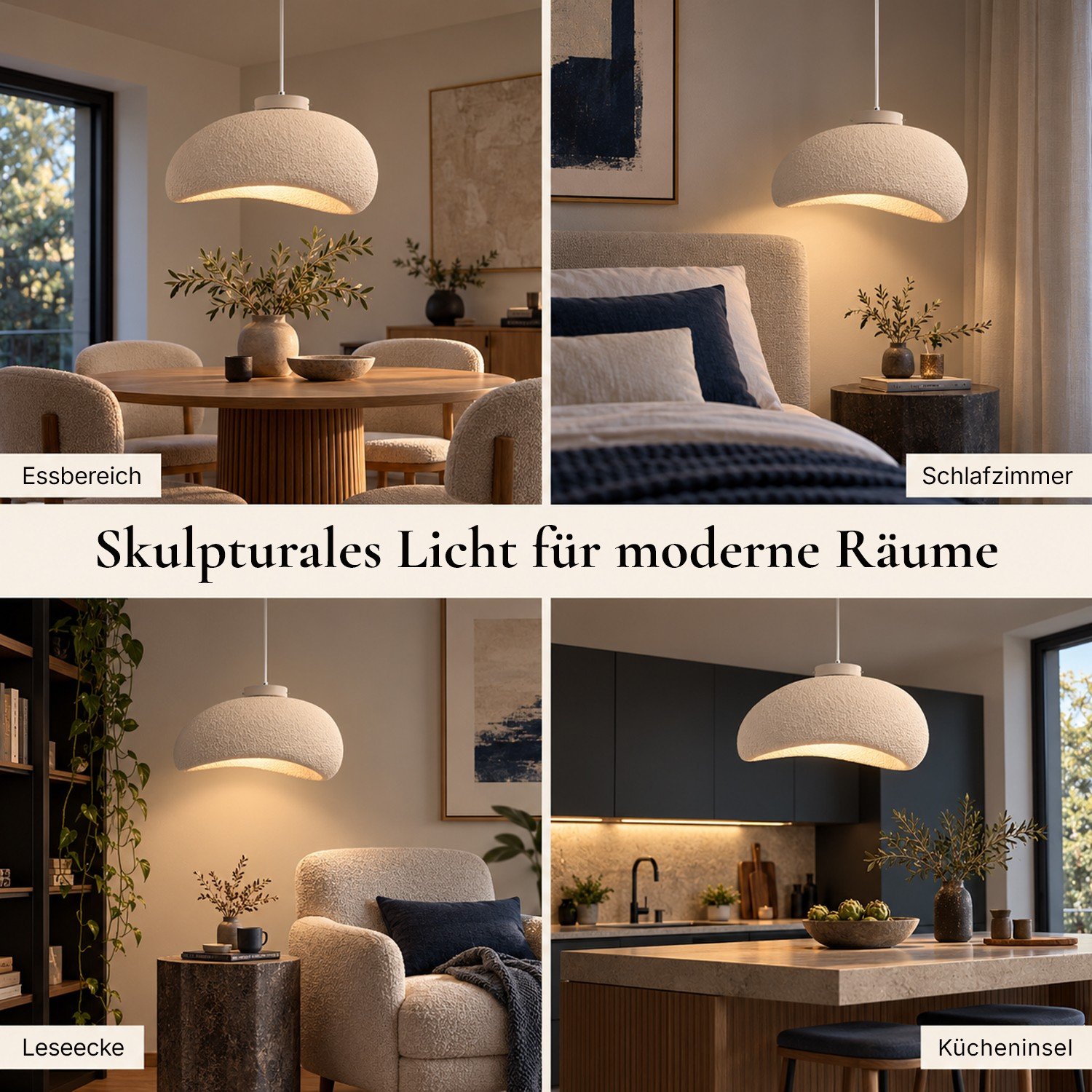STRATUS über Esstisch, Nachttisch, Leseecke und Kücheninsel