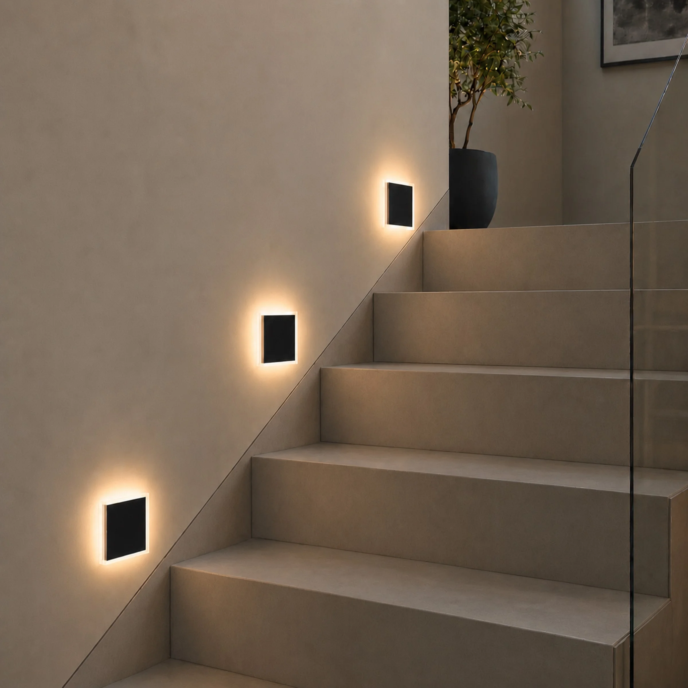 Ledyra Vela – LED-Treppenleuchte – Anthrazit – IP20 – Anwendungsbeispiel