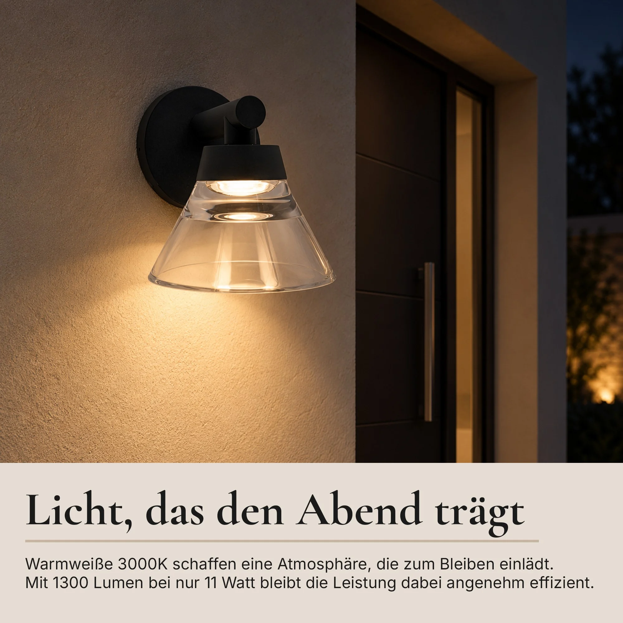 Ledyra Clara – LED-Außenwandleuchte – Anthrazit – 11 W – Warmweiß – Eigenschaften im Überblick