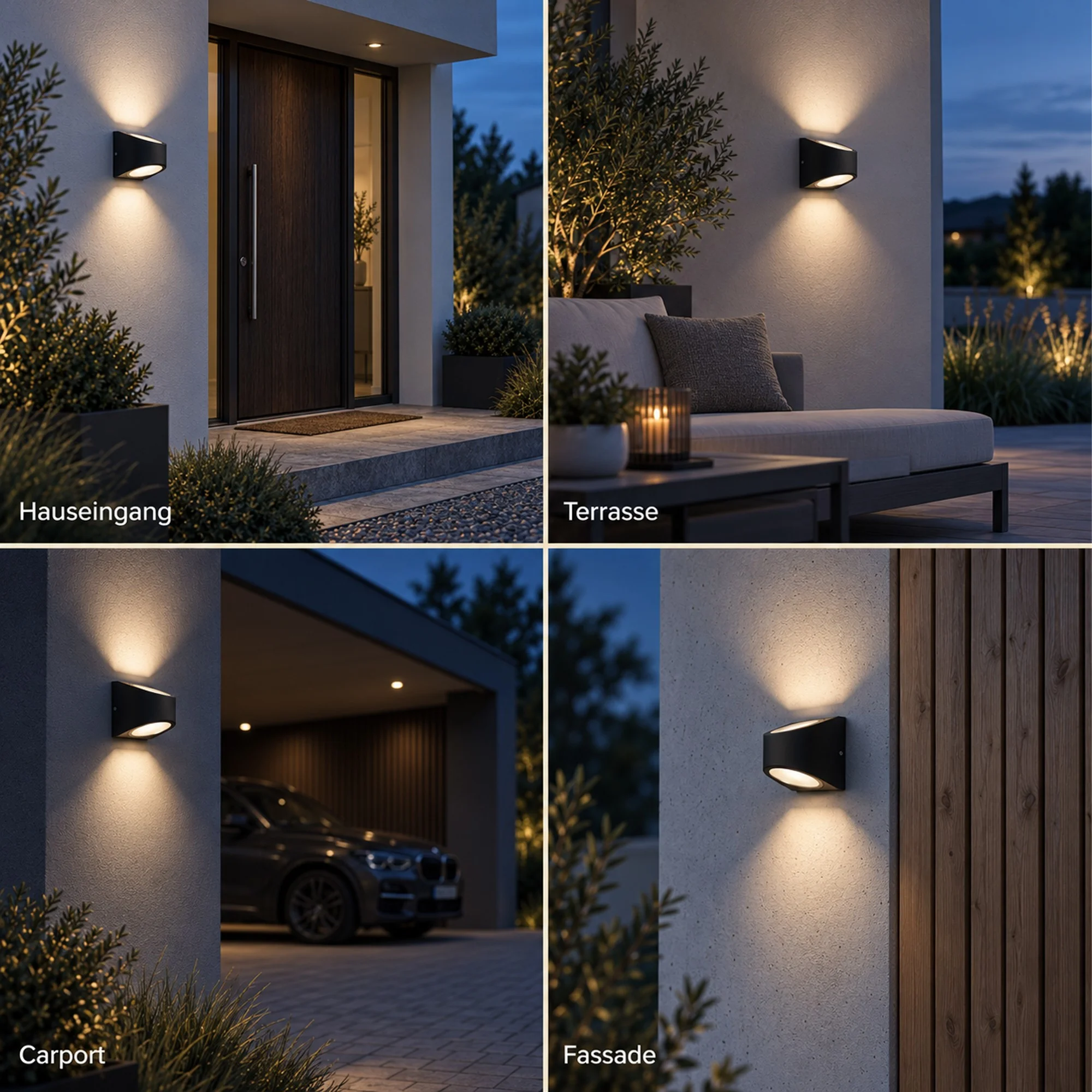 Ledyra Nexa – LED-Außenwandleuchte – Anthrazit – 14 W – Warmweiß – Eigenschaften im Überblick