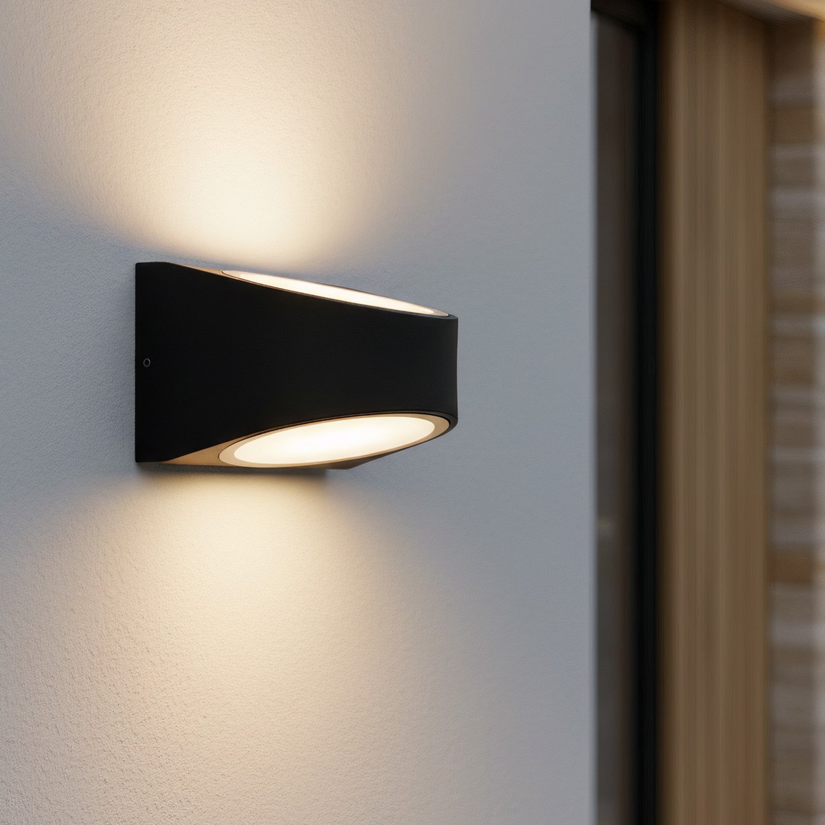 Ledyra Nexa – LED-Außenwandleuchte – Anthrazit – 14 W – Warmweiß