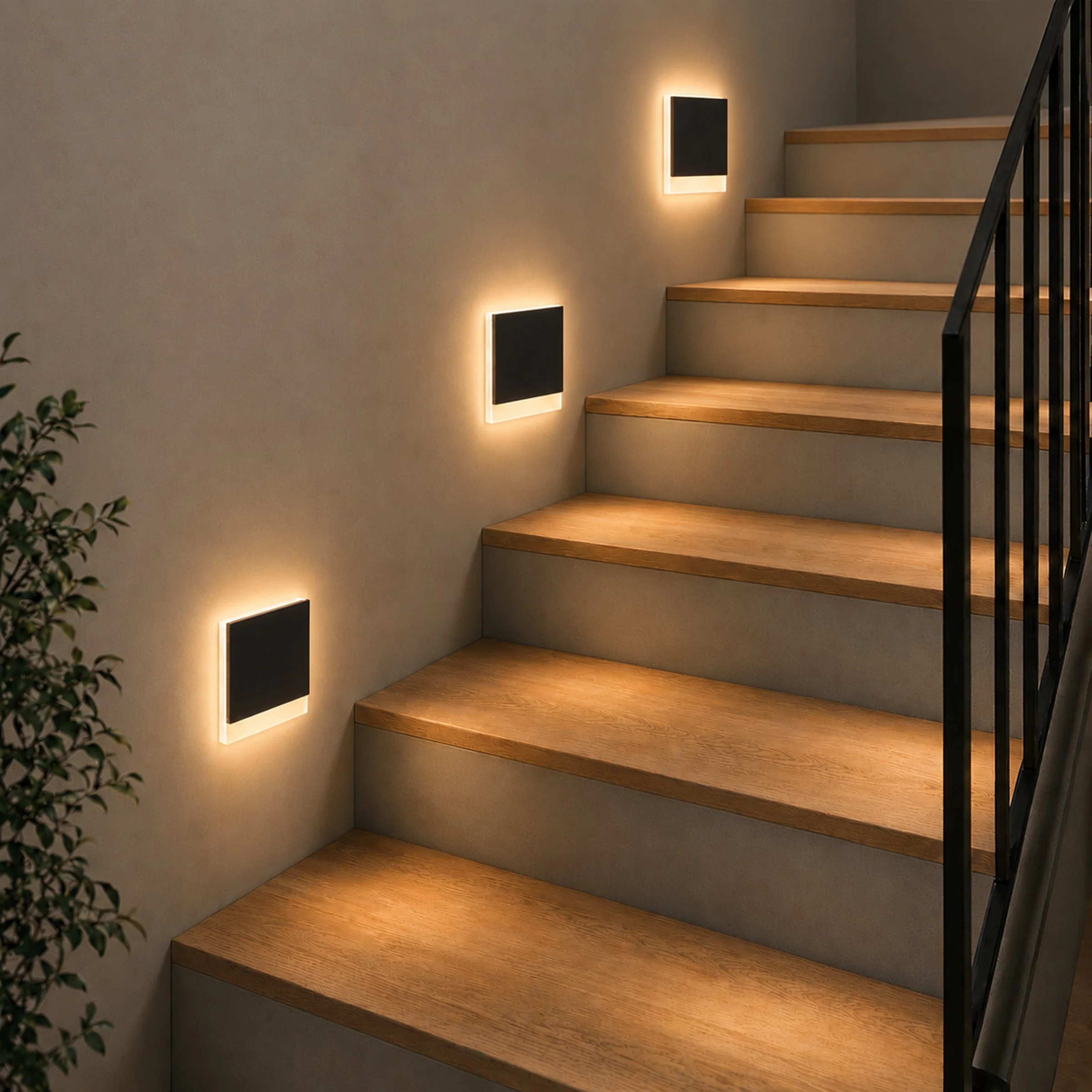 Ledyra Sirius – LED-Treppenleuchte – Anthrazit – IP20 – Anwendungsbeispiel