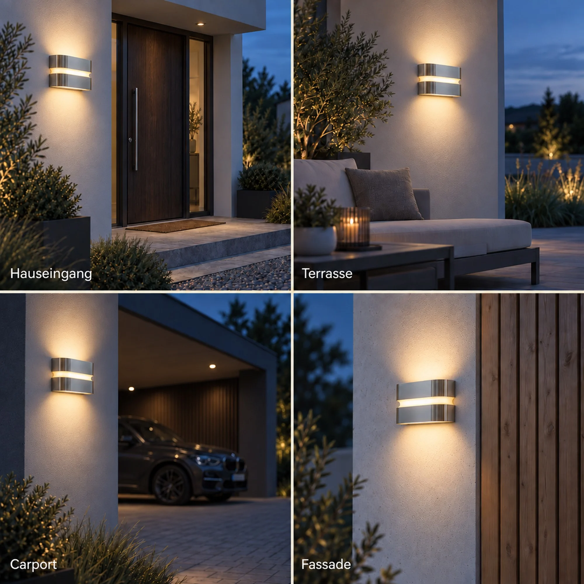 Ledyra Linea – LED-Außenwandleuchte – Silber – 24 W – Warmweiß – Eigenschaften im Überblick