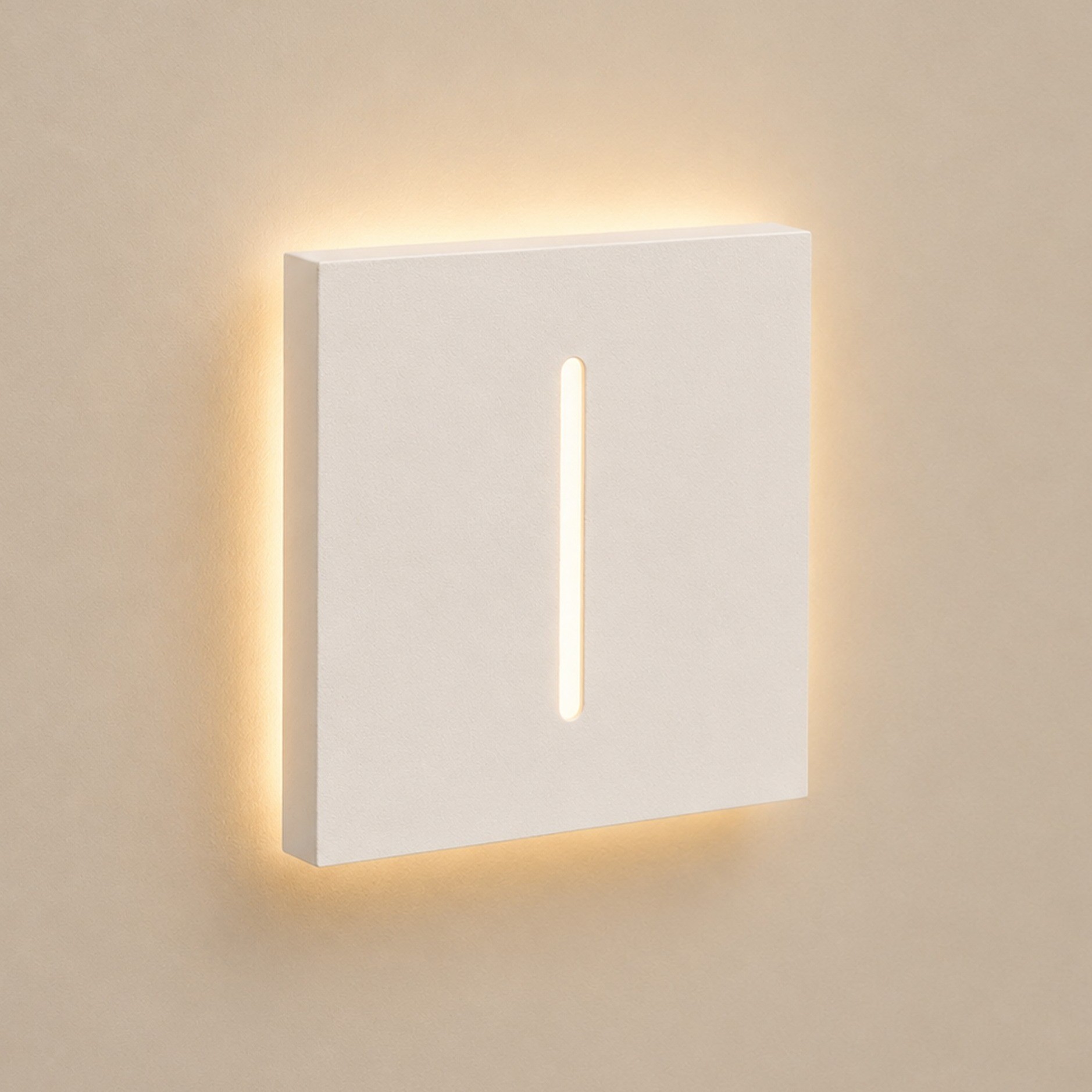 LED-Treppenleuchte mit Bewegungsmelder für innen und außen, eckig, Lichtlinie, Weiß, IP44, 1,5 W – Ledyra Polaris